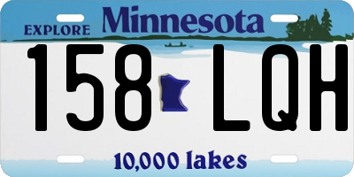 MN license plate 158LQH