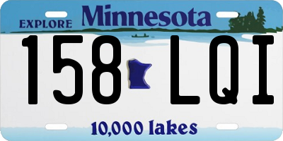 MN license plate 158LQI