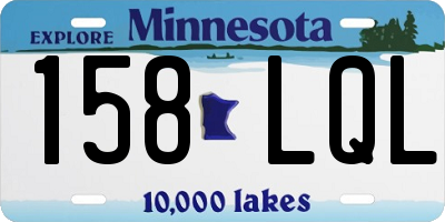 MN license plate 158LQL