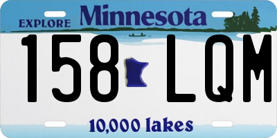 MN license plate 158LQM