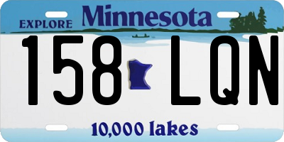 MN license plate 158LQN
