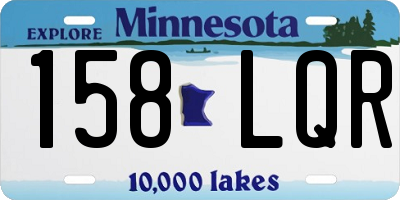 MN license plate 158LQR