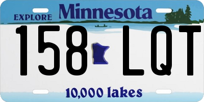 MN license plate 158LQT