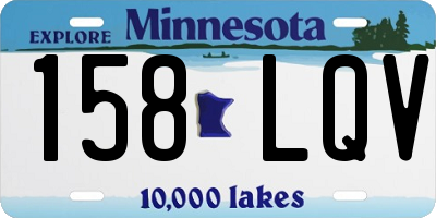 MN license plate 158LQV