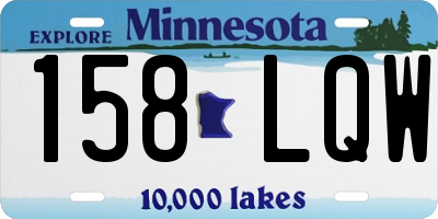 MN license plate 158LQW