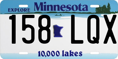 MN license plate 158LQX