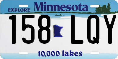 MN license plate 158LQY