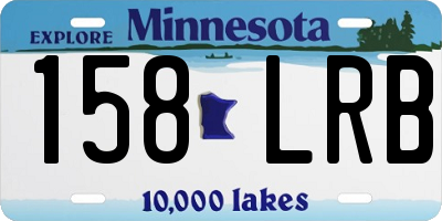 MN license plate 158LRB