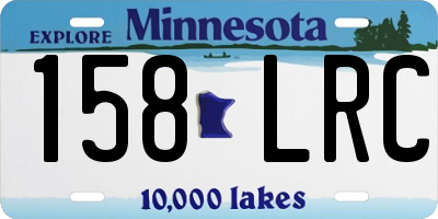 MN license plate 158LRC