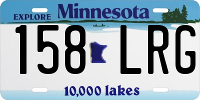 MN license plate 158LRG