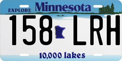 MN license plate 158LRH