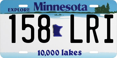 MN license plate 158LRI