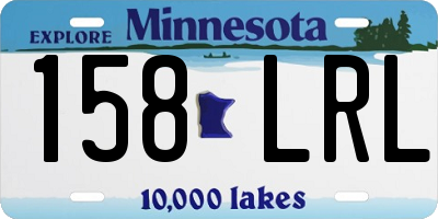 MN license plate 158LRL