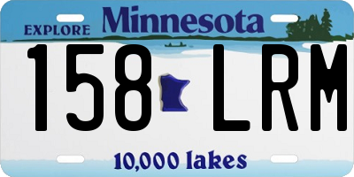 MN license plate 158LRM