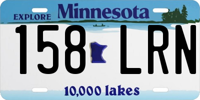 MN license plate 158LRN