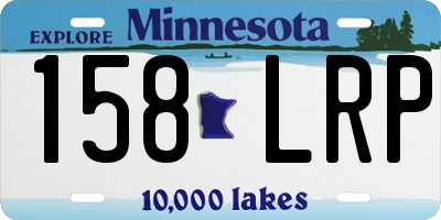 MN license plate 158LRP