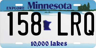 MN license plate 158LRQ