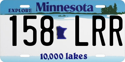 MN license plate 158LRR