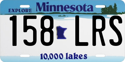 MN license plate 158LRS