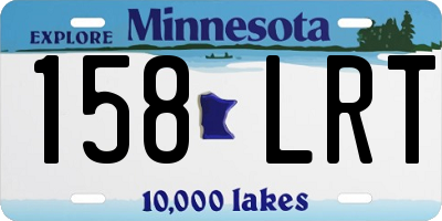 MN license plate 158LRT
