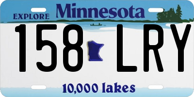 MN license plate 158LRY