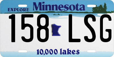 MN license plate 158LSG
