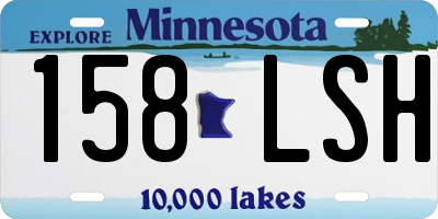 MN license plate 158LSH