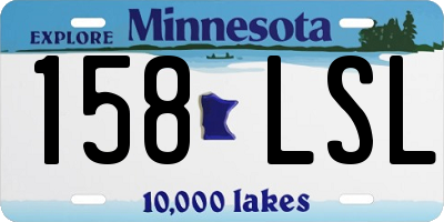 MN license plate 158LSL