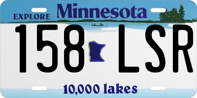 MN license plate 158LSR
