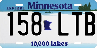 MN license plate 158LTB