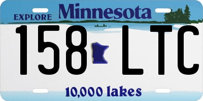 MN license plate 158LTC