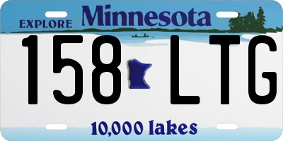 MN license plate 158LTG