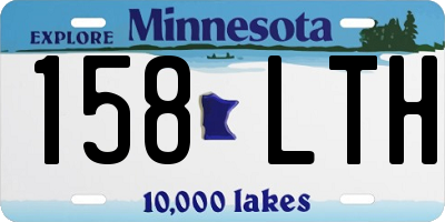 MN license plate 158LTH