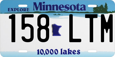 MN license plate 158LTM