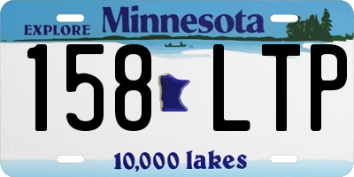 MN license plate 158LTP