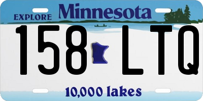 MN license plate 158LTQ