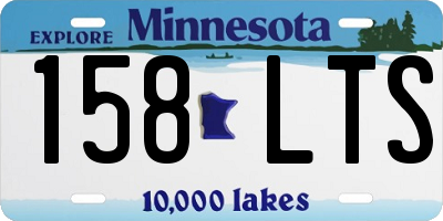 MN license plate 158LTS
