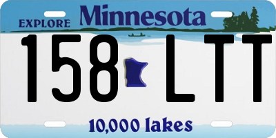 MN license plate 158LTT