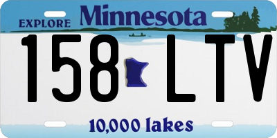 MN license plate 158LTV