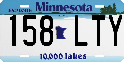 MN license plate 158LTY