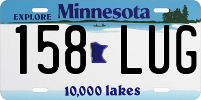 MN license plate 158LUG