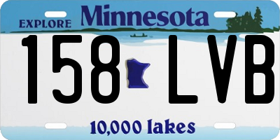 MN license plate 158LVB