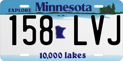 MN license plate 158LVJ