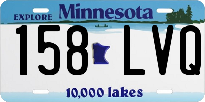 MN license plate 158LVQ