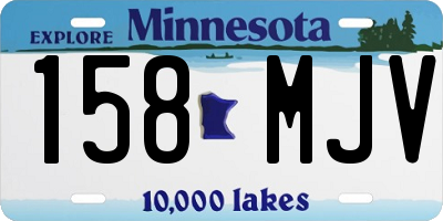 MN license plate 158MJV