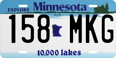 MN license plate 158MKG
