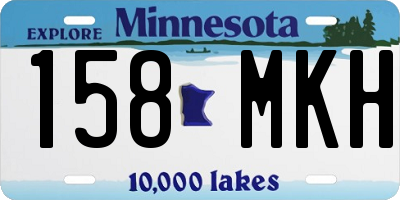MN license plate 158MKH