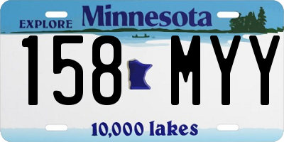 MN license plate 158MYY