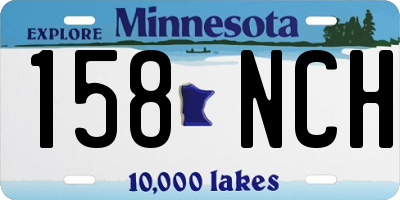 MN license plate 158NCH