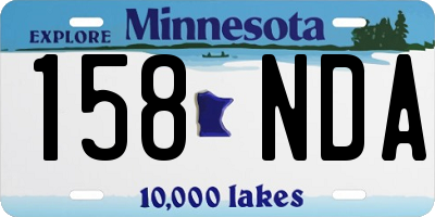 MN license plate 158NDA